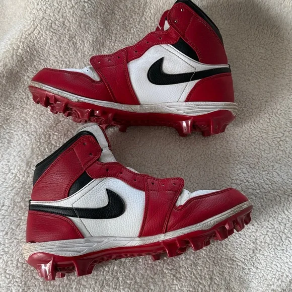Men's Jordan 1 Alpha Menace Mid Baseball Cleats Size 8 - Picture 4 of 5
